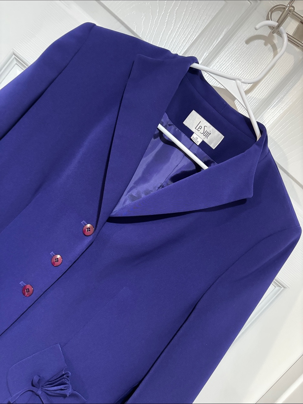 LE SUIT Women's Deep Purple Tailored Blazer